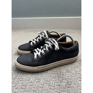 Peter Millar Crown Suede Leather Sneakers Blue Shoes Mens Size 11